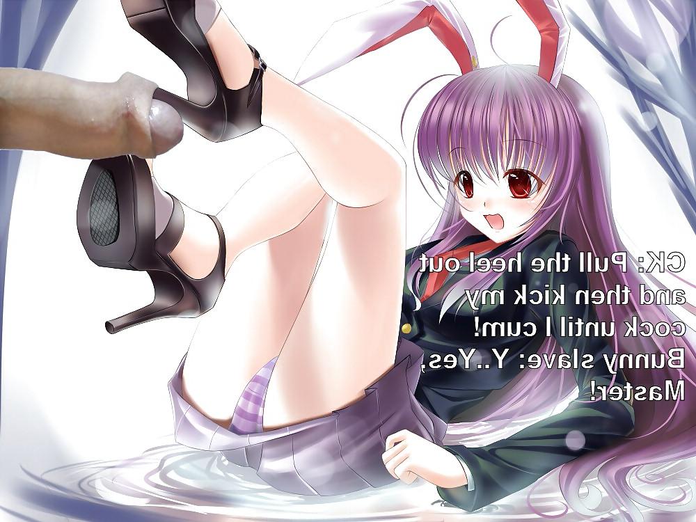 13P Anime Girls playing with a Real Cock (with captions) - No 34