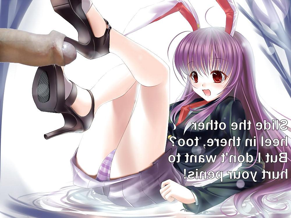 13P Anime Girls playing with a Real Cock (with captions) - No 34
