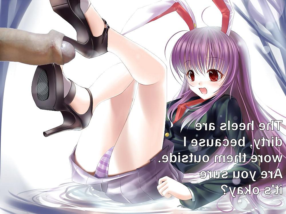13P Anime Girls playing with a Real Cock (with captions) - No 34
