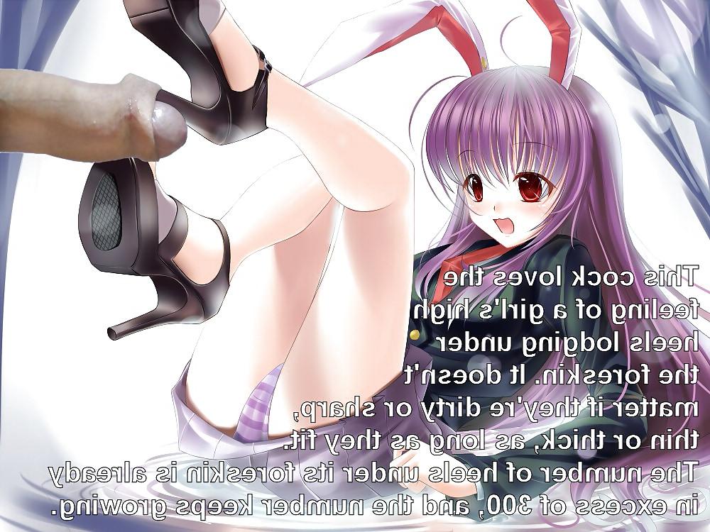 13P Anime Girls playing with a Real Cock (with captions) - No 34