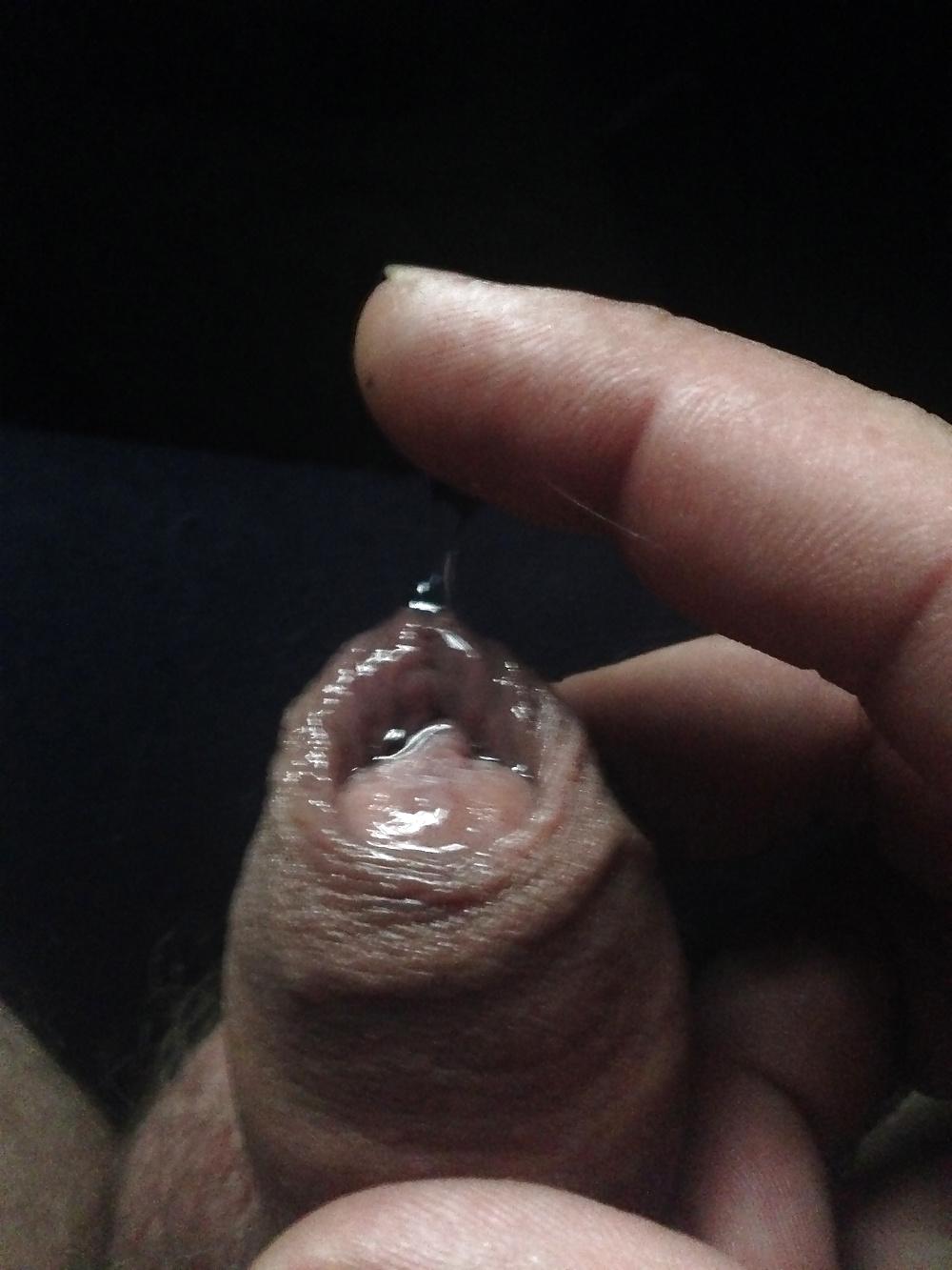 6P Nice big hard fat cock spewing pre cum out