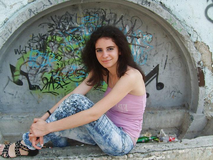 18P Long Legged Curly Slut