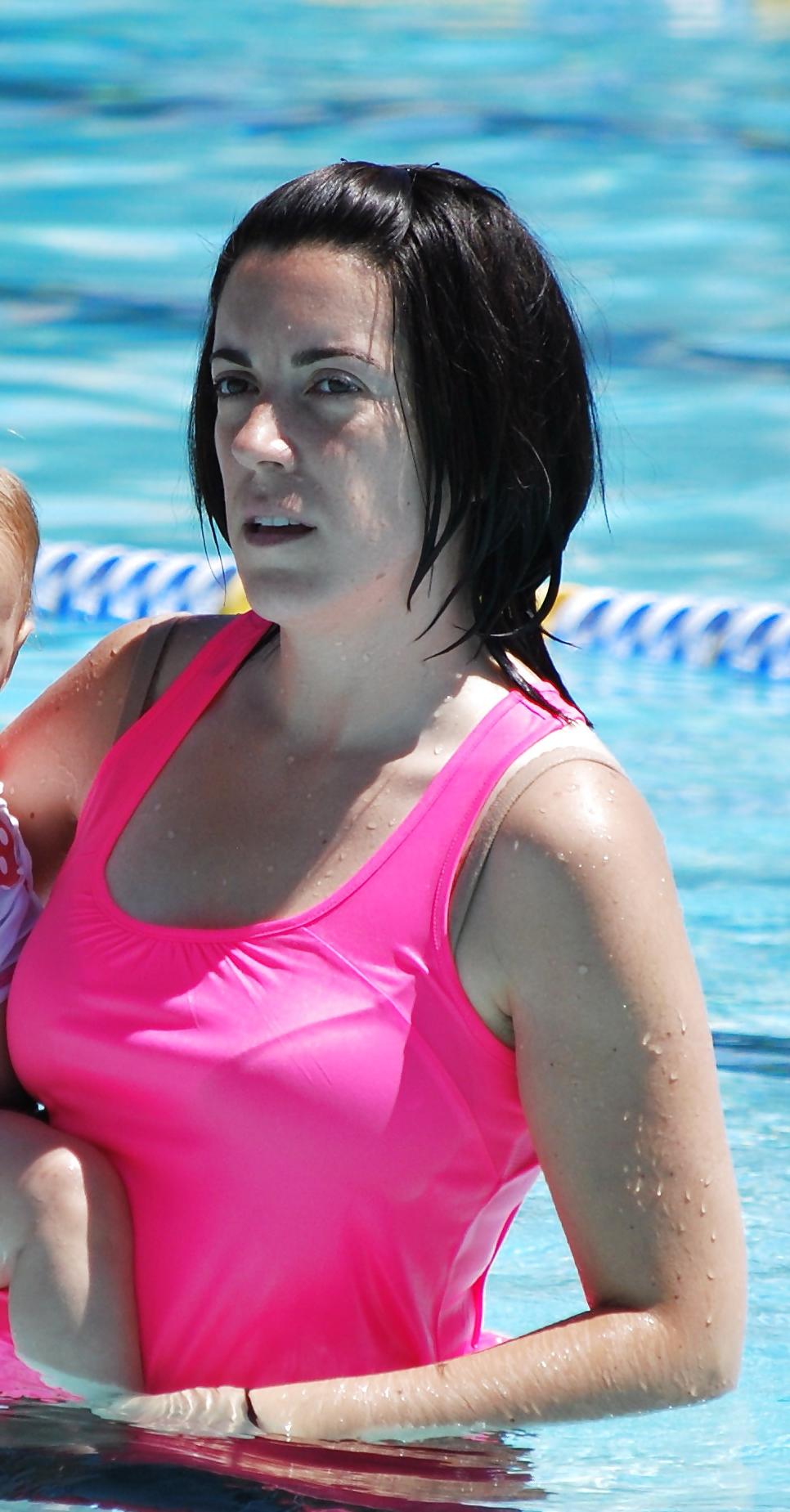 17P Brunette Wife Rocio In Her Bathing Suit
