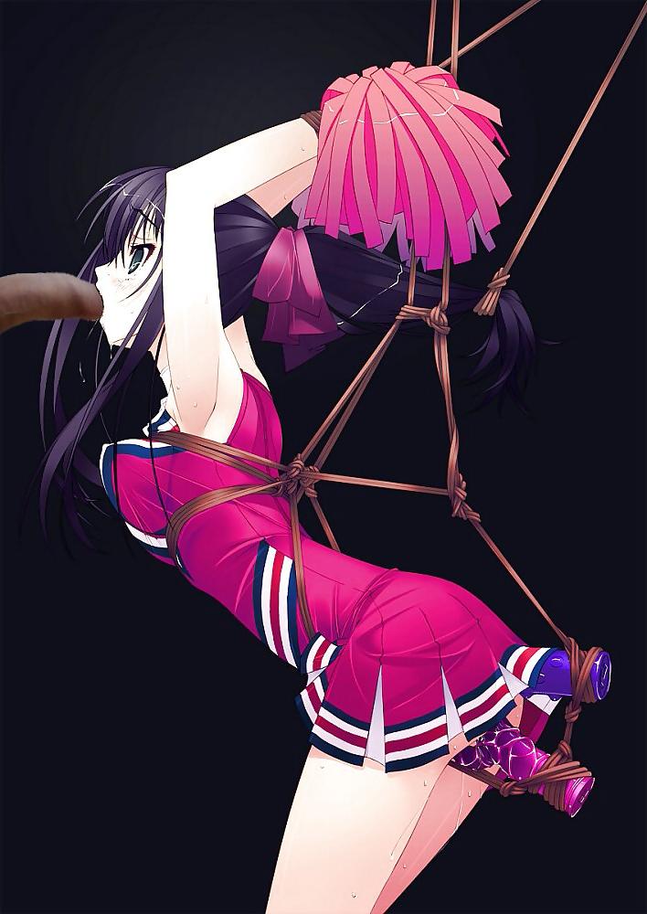 8P Anime Girls spielen mit einem echten Schwanz (mit Bildunterschriften) – Nr. 45