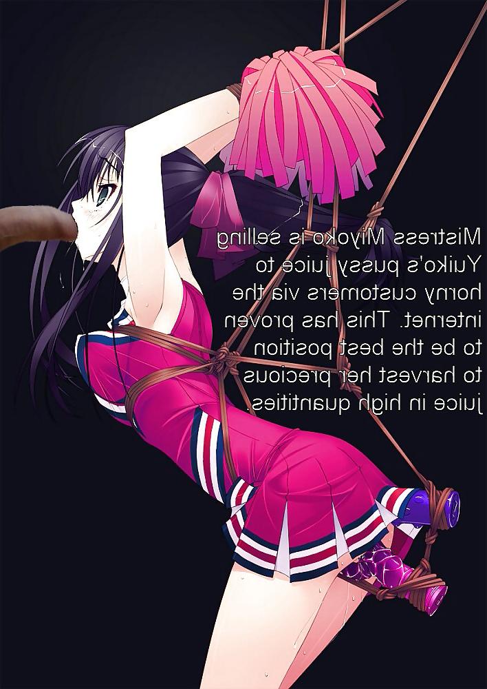 8P Anime Girls spielen mit einem echten Schwanz (mit Bildunterschriften) – Nr. 45