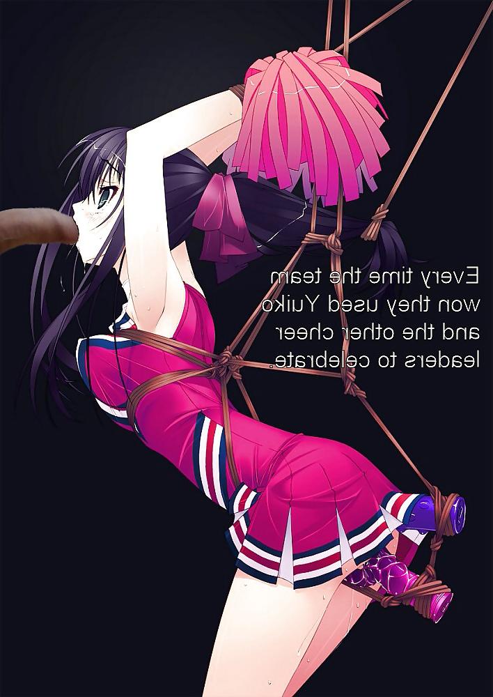 8P Anime Girls spielen mit einem echten Schwanz (mit Bildunterschriften) – Nr. 45