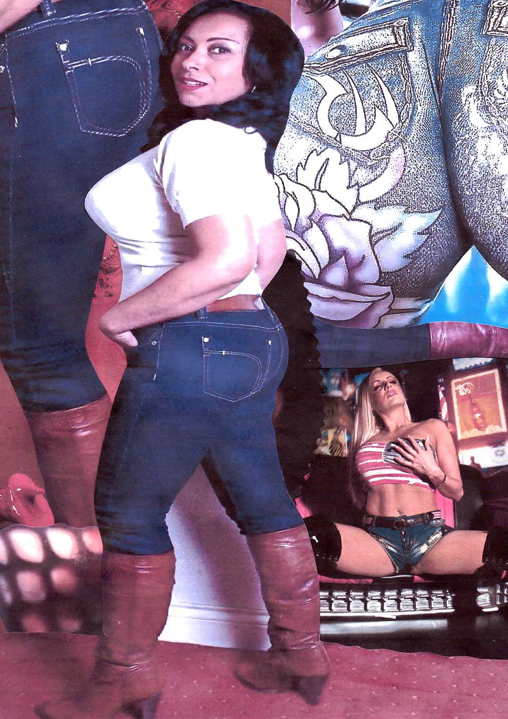 25P Sexy Bums In Tight Jeans