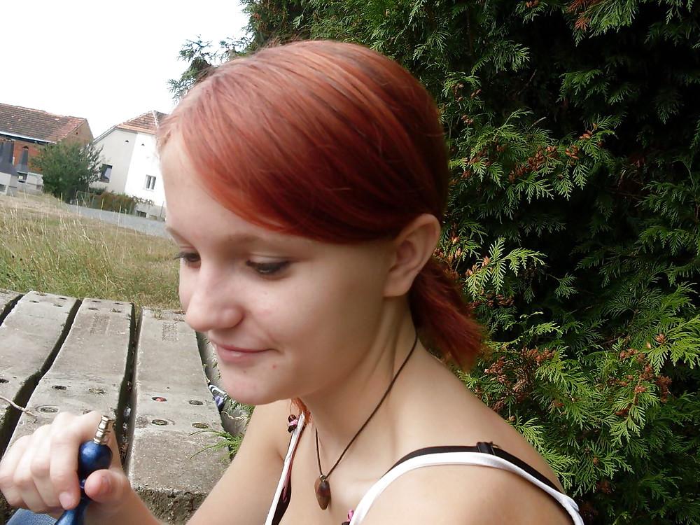 25P Amateur Red head Babe
