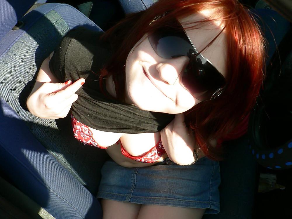 25P Amateur Red head Babe
