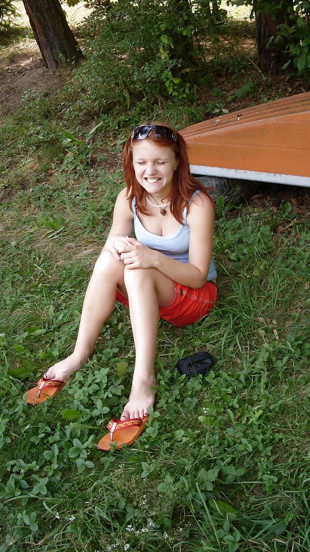 25P Amateur Red head Babe