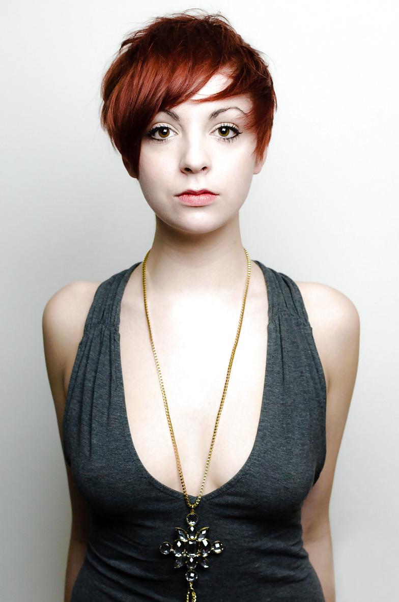 25P Busty Goddesses - Short Haired Girls With Huge Breasts, 16