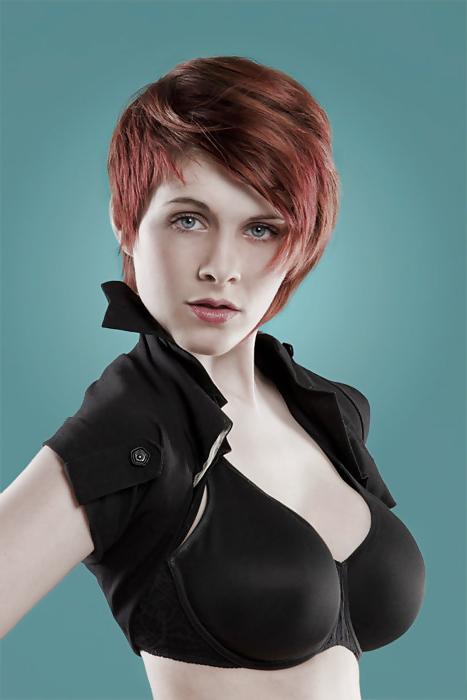 25P Busty Goddesses - Short Haired Girls With Huge Breasts, 16