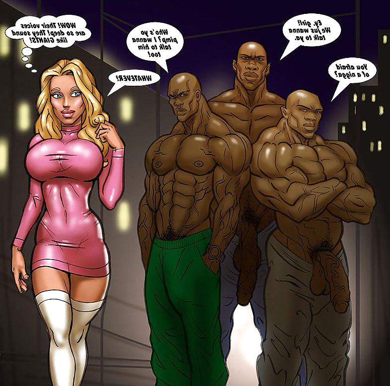 25P Blond Girl and some Big Black Cock  BBC