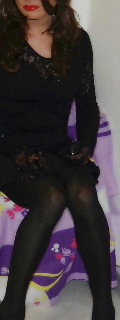 4P My legs in a miniskirt ...