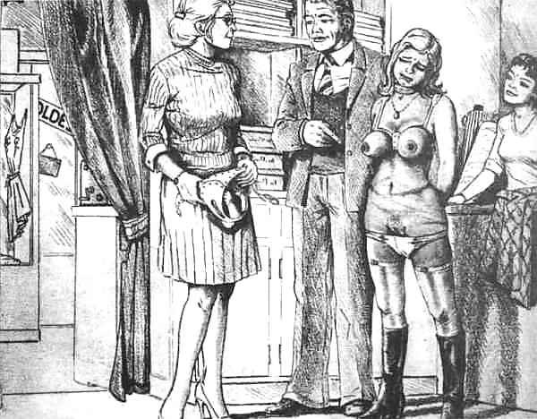 14P Classic BDSM Art - Getting Her Ready