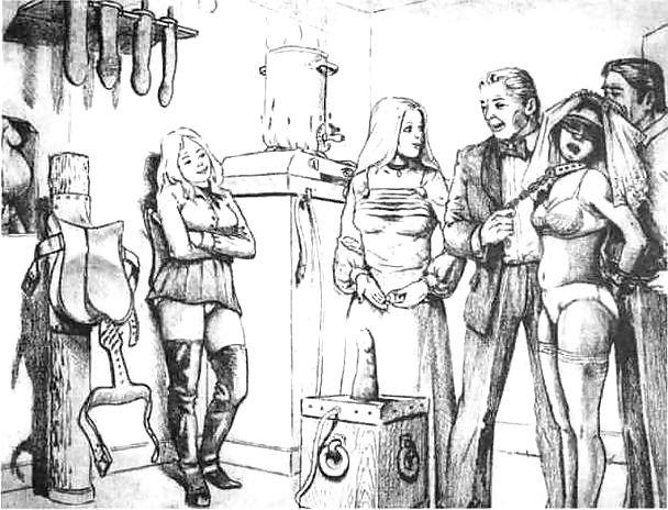 14P Classic BDSM Art - Getting Her Ready