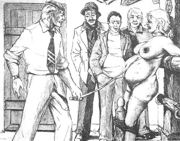 14P Classic BDSM Art - Getting Her Ready