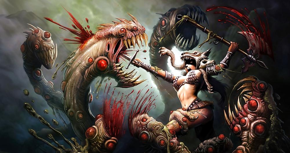 10P Fantasy Warrior Women 2