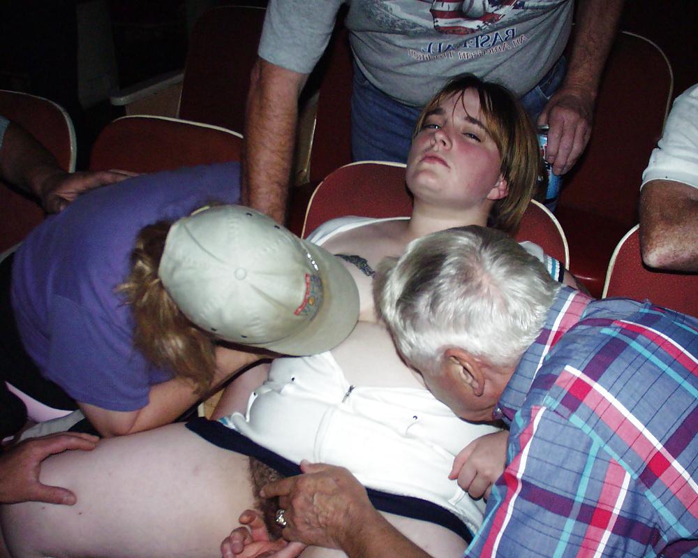 21P Kaylee at adult theater 