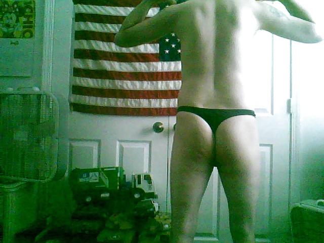 25P My hot sexy bisexual husband in new panties 