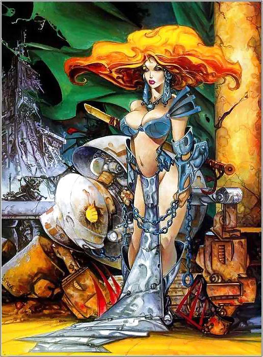 10P Sexy Fantasy Women in Armor