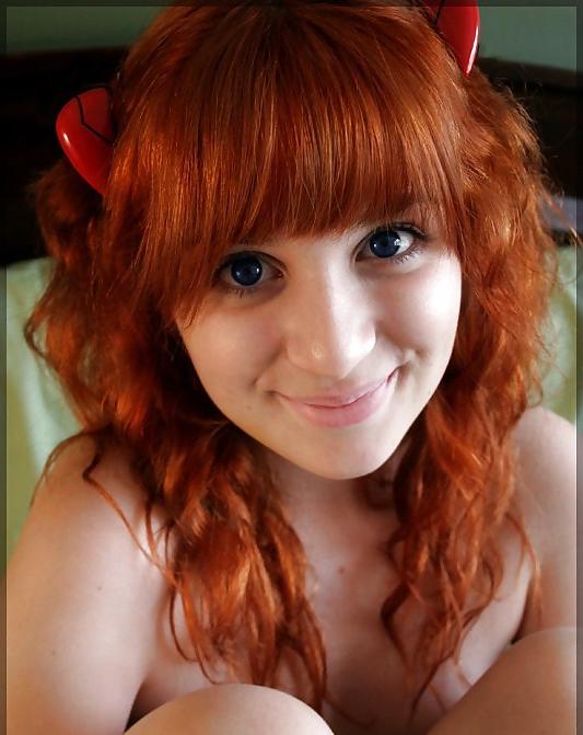 19P Red head teen