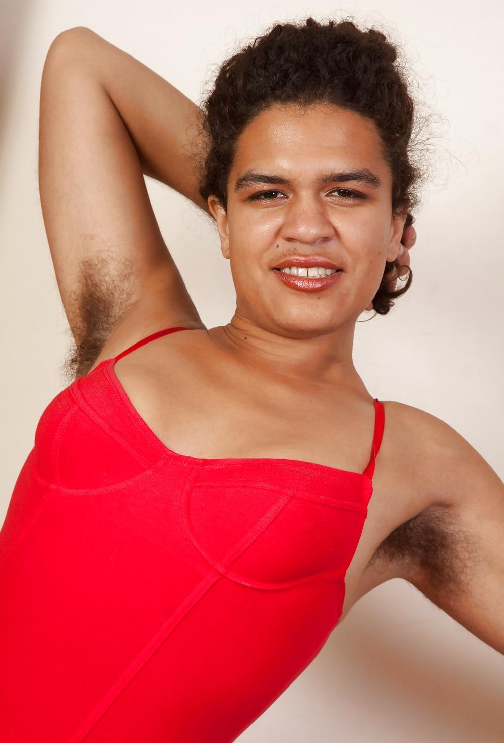 15P Yonique, ebony with hairy pussy and armpits