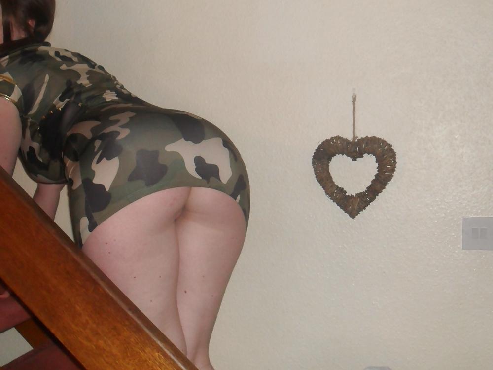 16P Wife in her sexy army outfit