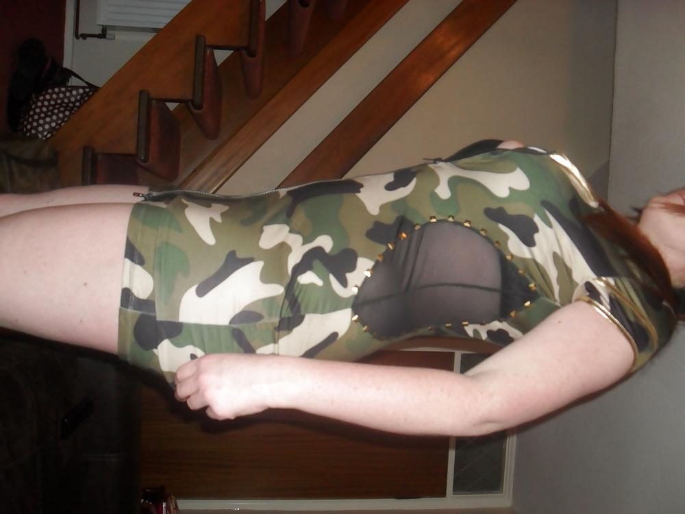 16P Wife in her sexy army outfit