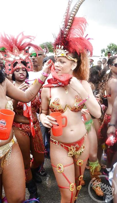 25P Rihanna festival thong, she is ready for fuck 2014