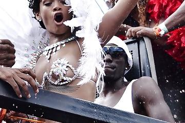 25P Rihanna festival thong, she is ready for fuck 2014