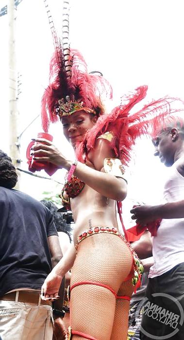 25P Rihanna festival thong, she is ready for fuck 2014