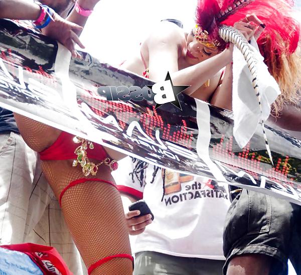 25P Rihanna festival thong, she is ready for fuck 2014