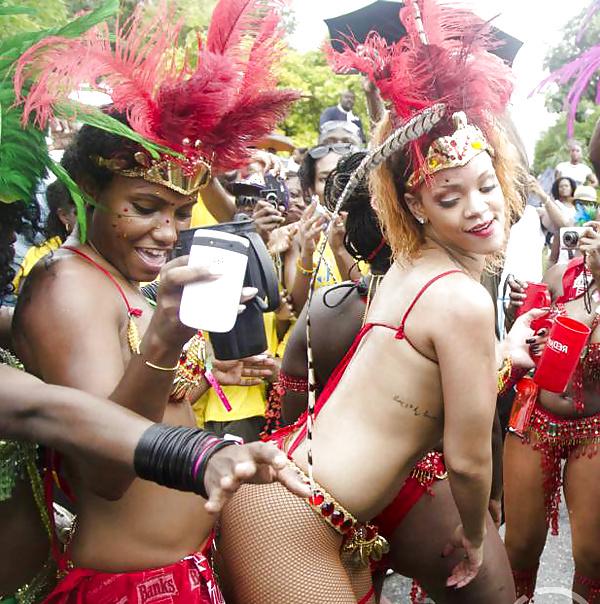 25P Rihanna festival thong, she is ready for fuck 2014