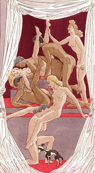 25P Vintage erotic art