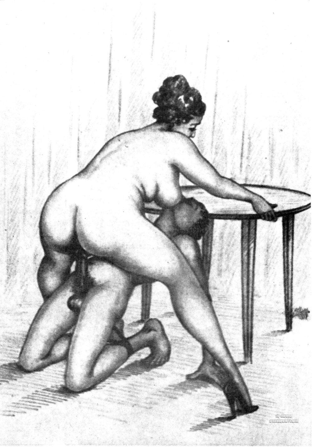 25P Vintage erotic art