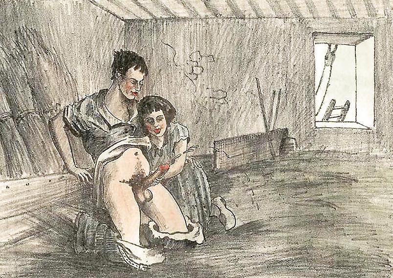 25P Vintage erotic art