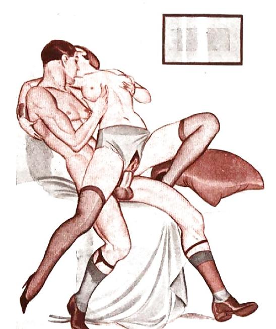 25P Vintage erotic art