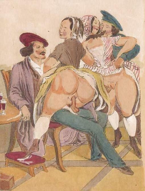 25P Vintage erotic art