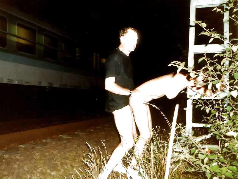 8P CUCK WIFE LENE fucked near the railroad tracks
