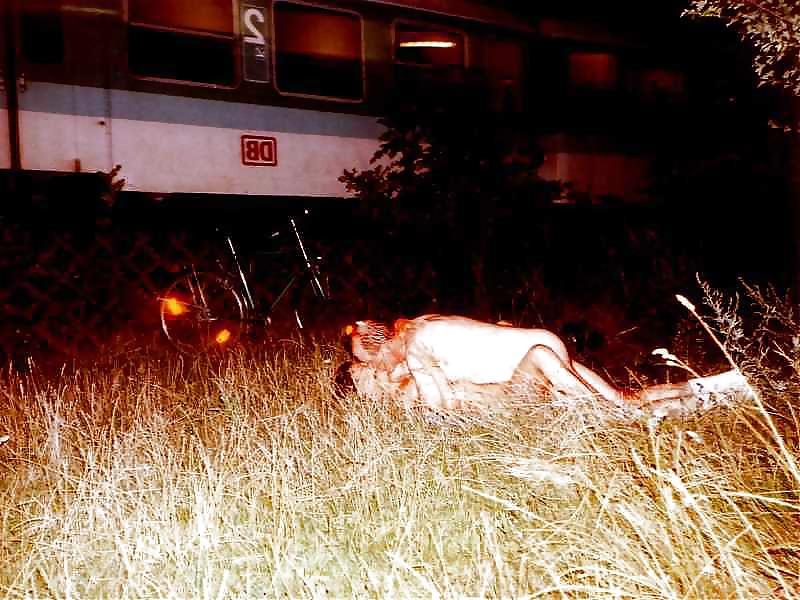 8P CUCK WIFE LENE fucked near the railroad tracks