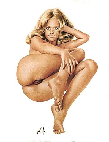 24P Pin-Up Art by Alain Aslan