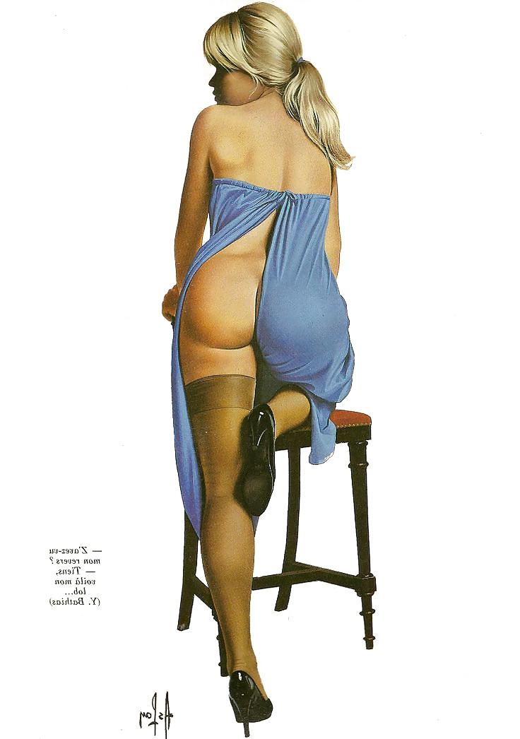 24P Pin-Up Art by Alain Aslan