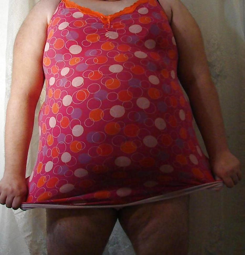11P Fat crossdresser play