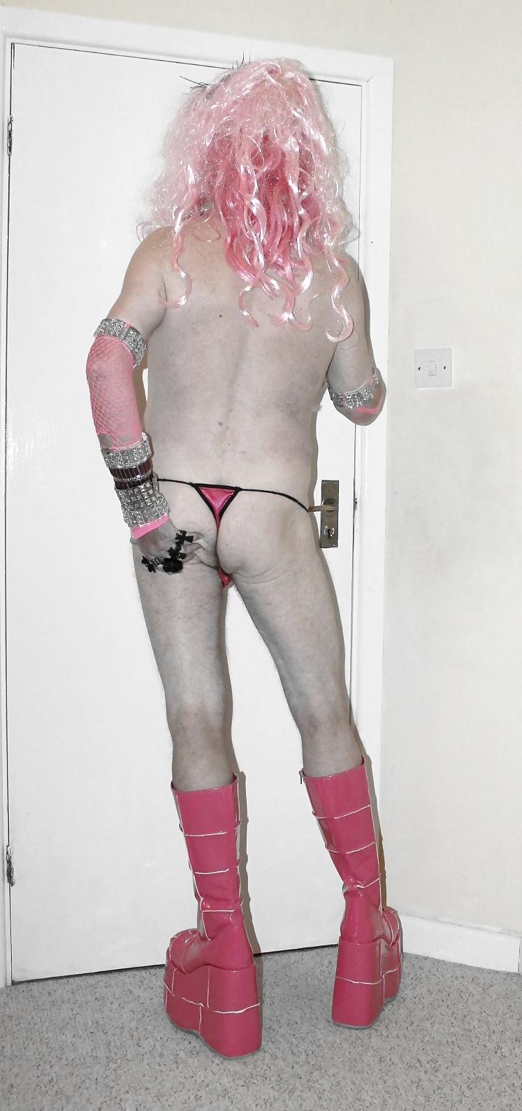 10P Pink haired stripper skank