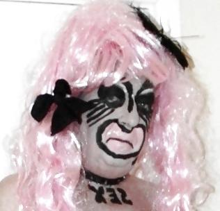 10P Pink haired stripper skank