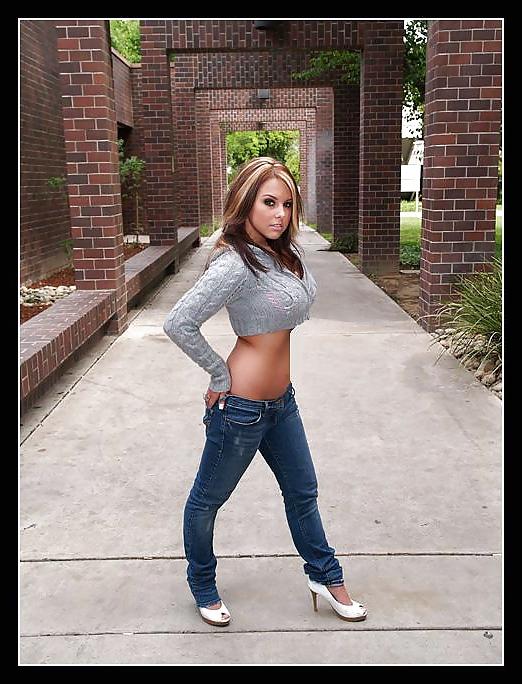 25P Kristin Ferry: Big-Boobed Amateur Model Hottie