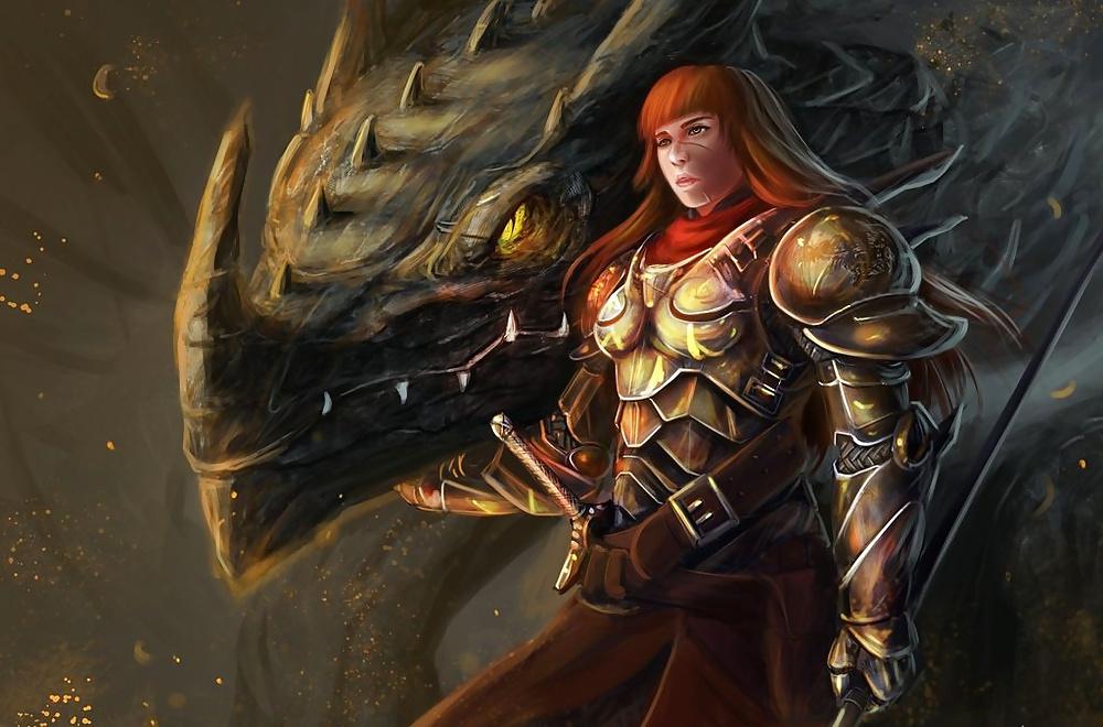 12P Fantasy Women Dragonriders