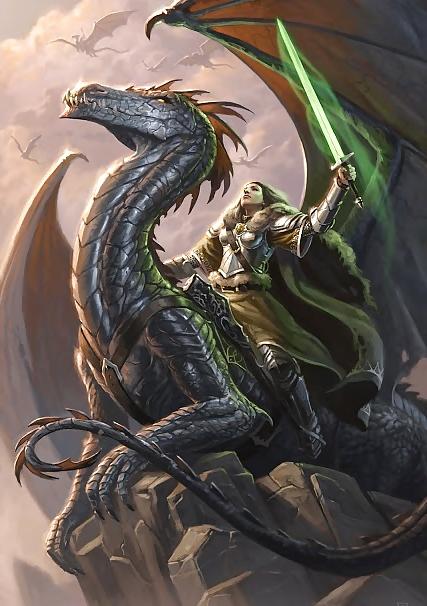 12P Fantasy Women Dragonriders