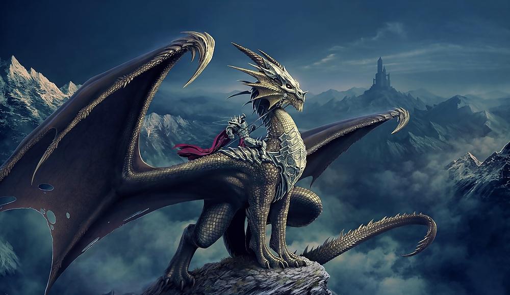 12P Fantasy Women Dragonriders